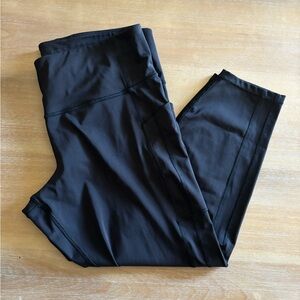Athleta Ultimate Stash Pocket Leggings, Black, Size XL, 21” Inseam